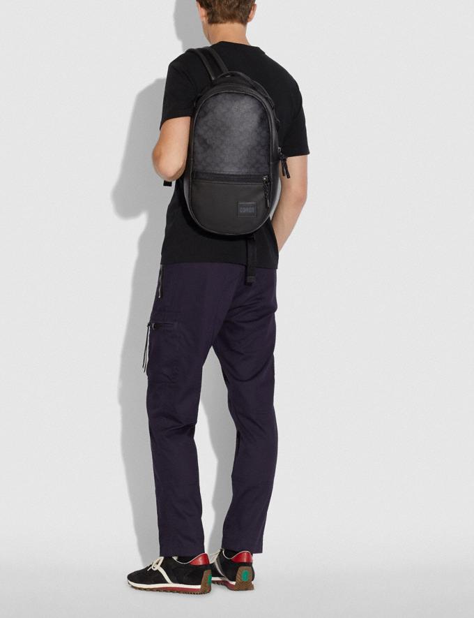 COACH: Pacer Backpack In Signature Canvas With Patch