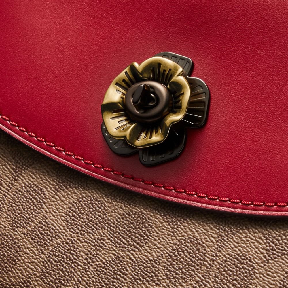 COACH Parker Top Handle In Signature Canvas