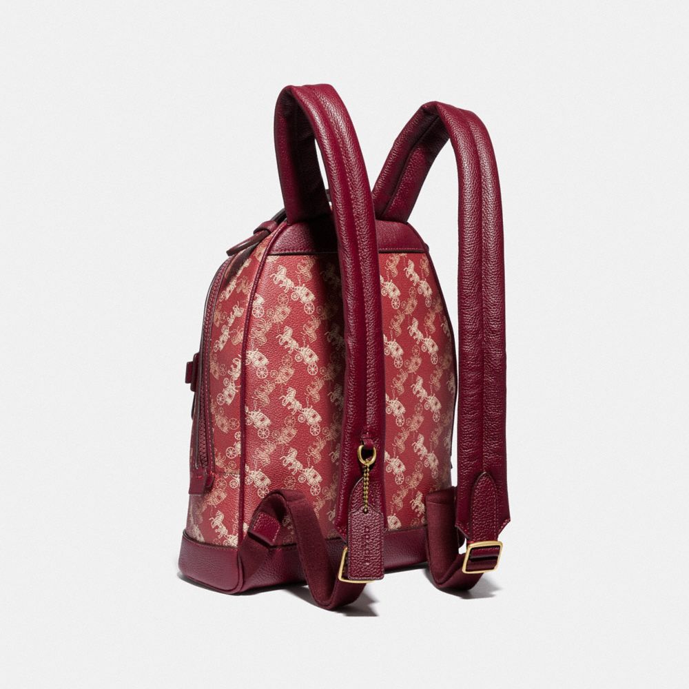 COACH Lunar New Year Barrow Backpack With Horse And Carriage Print And