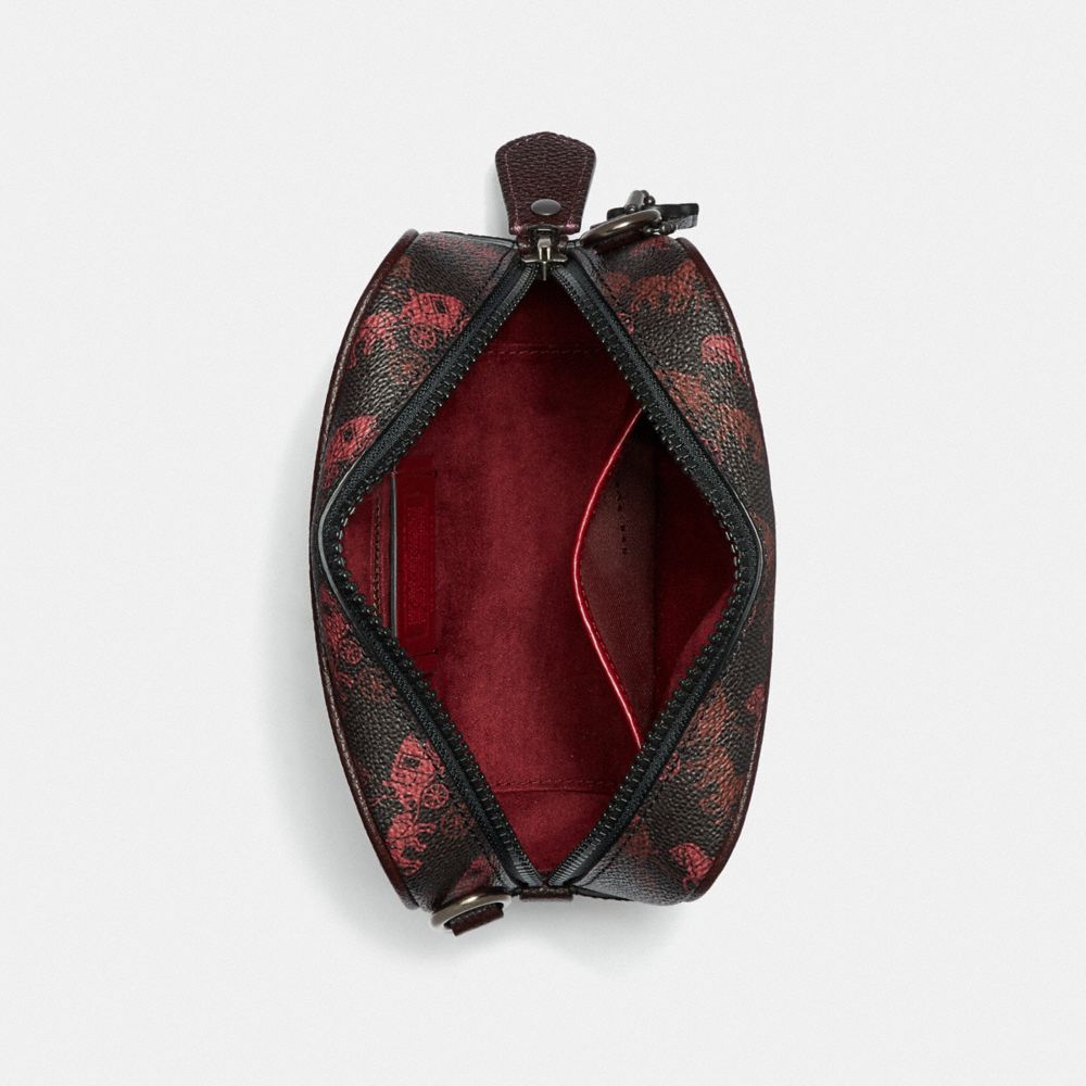 COACH Camera Bag 16 With Horse And Carriage Print And Heart