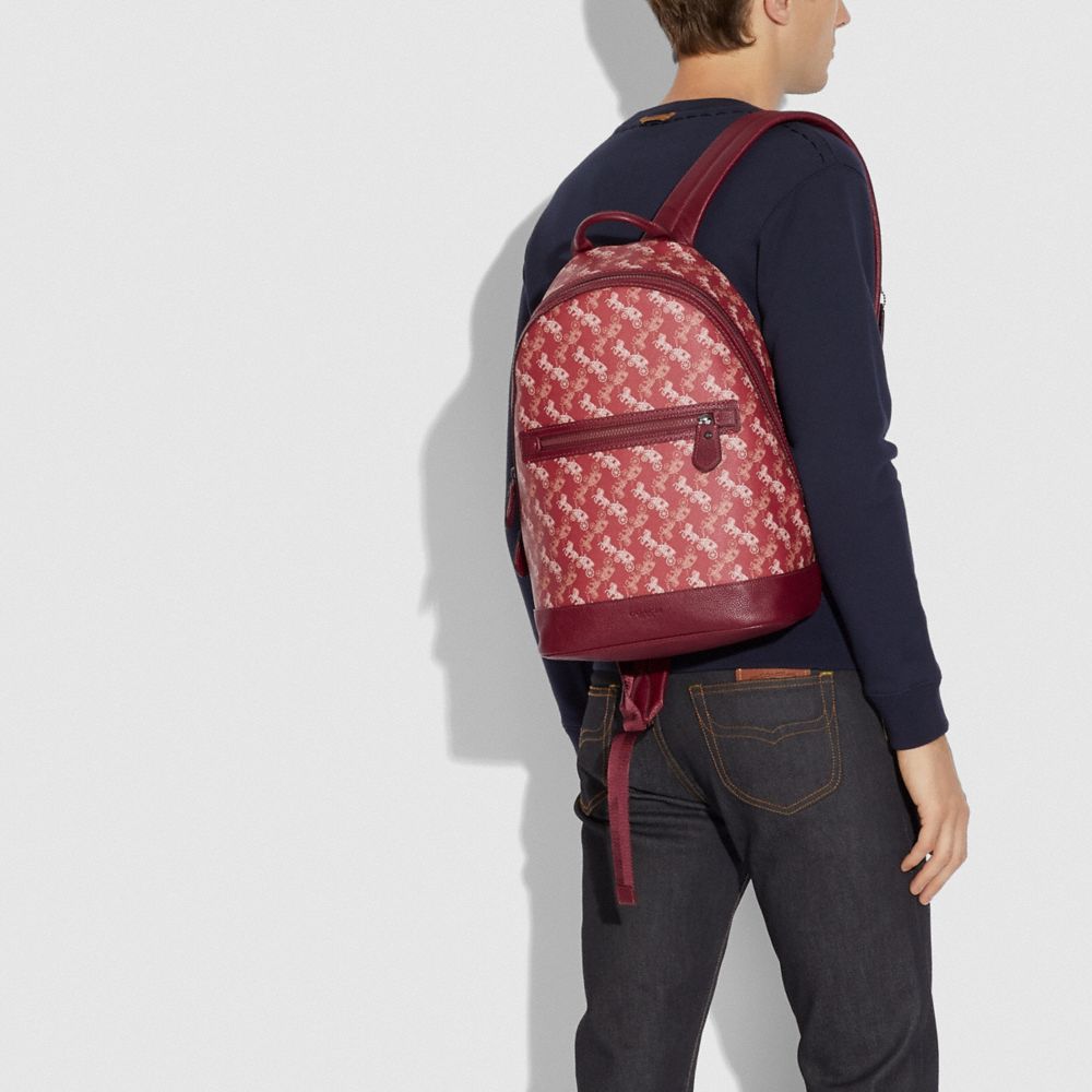 red backpack men