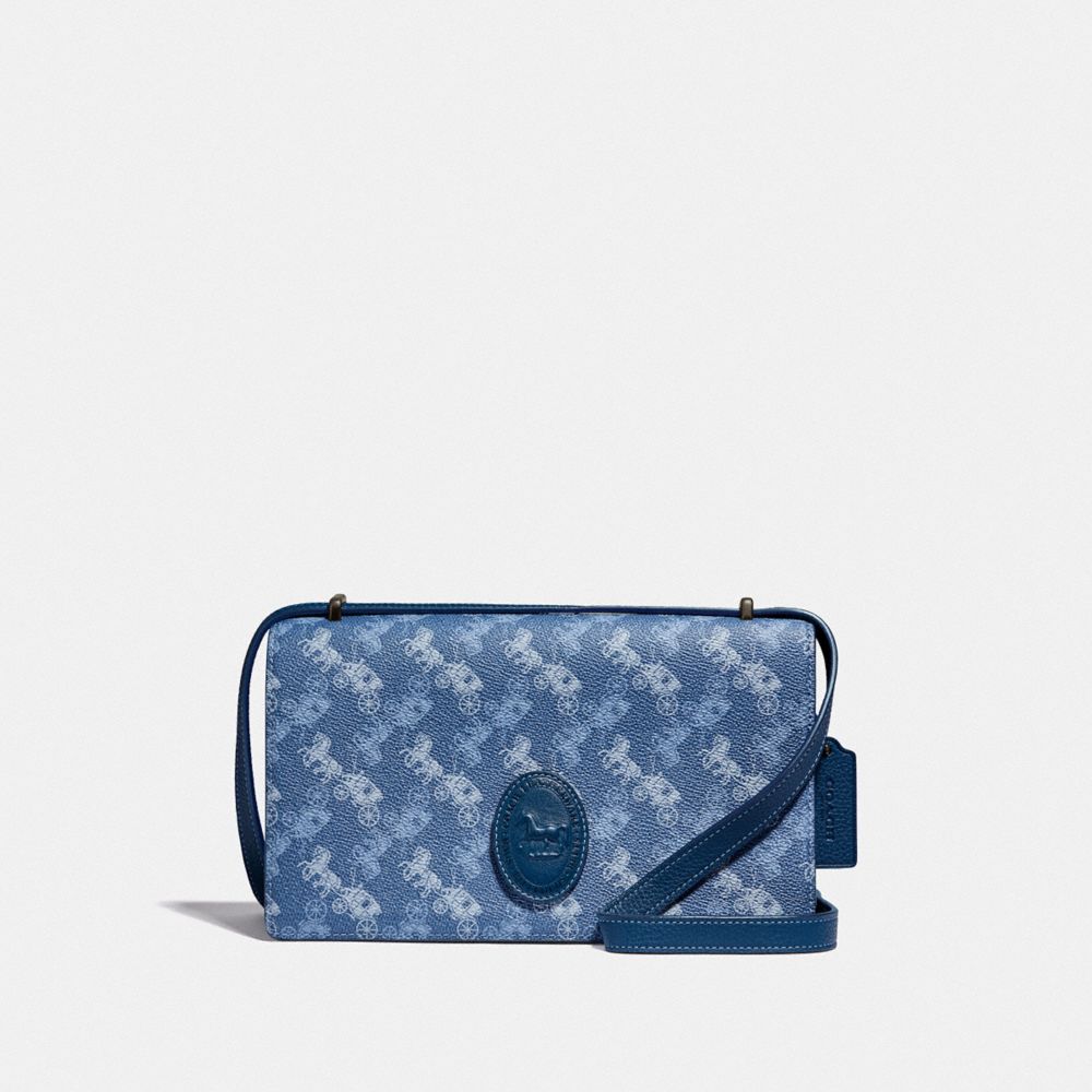 coach blue crossbody bag