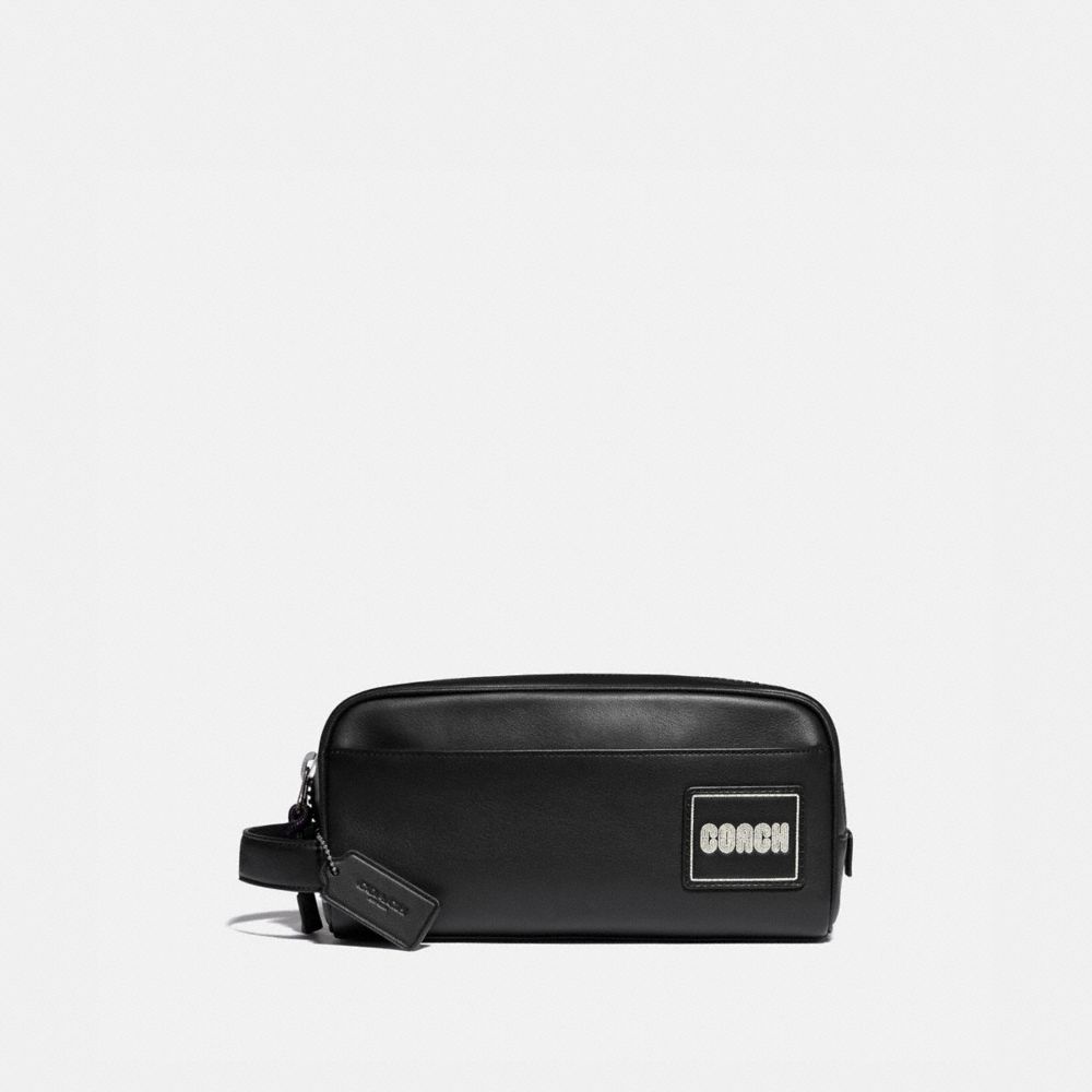 coach men's leather toiletry bag