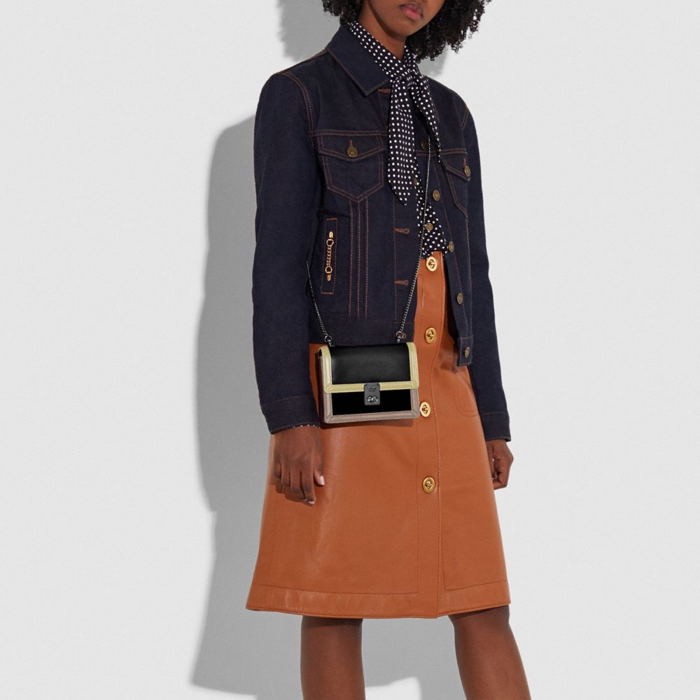 Coach Hutton Belt Bag in Colorblock V5/Taupe Multi Women Bags Belt Bags Alternate View 4