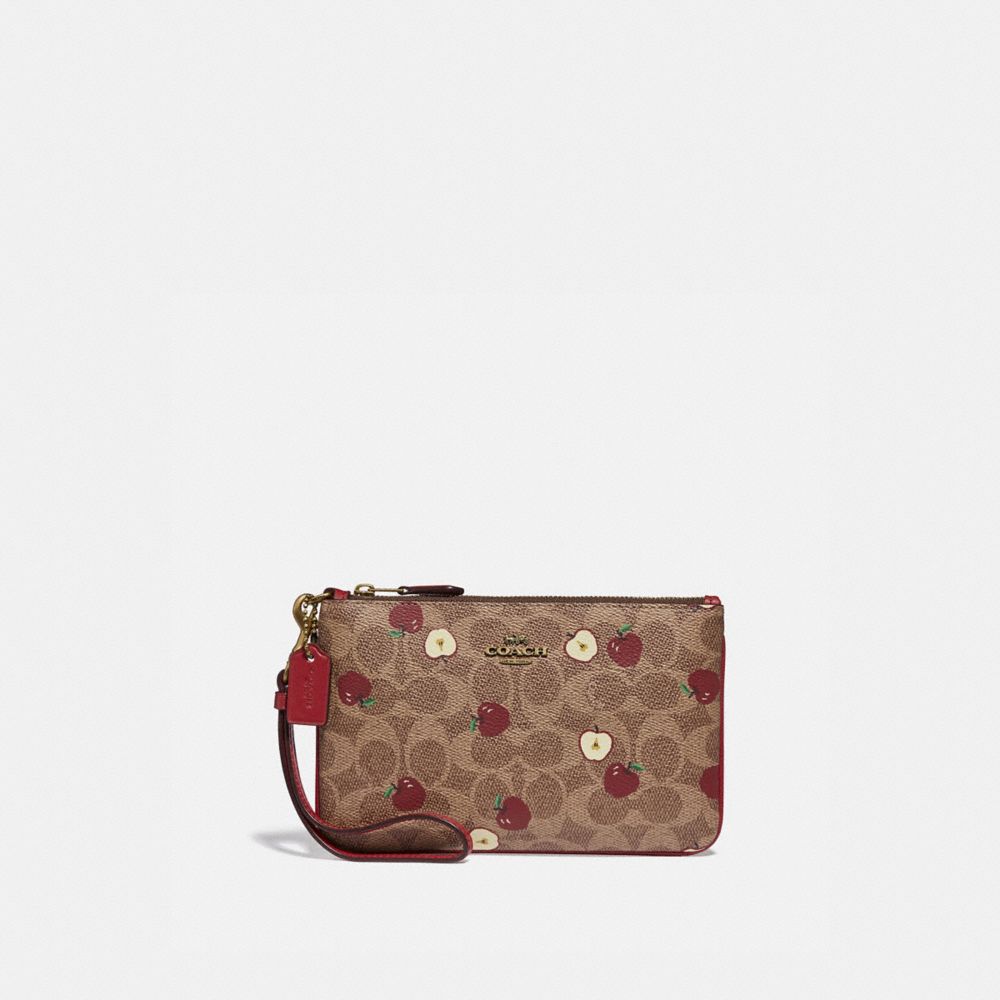 coach fabric wristlet