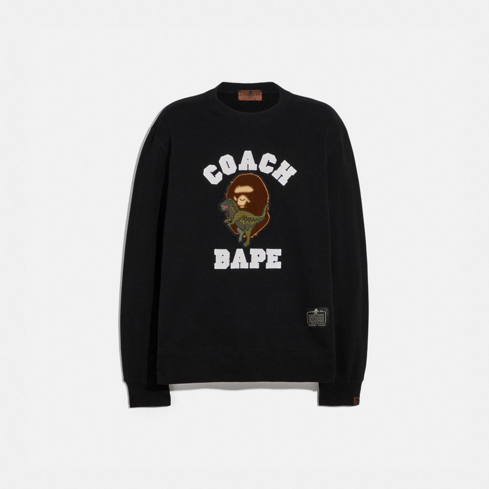 black bape crewneck