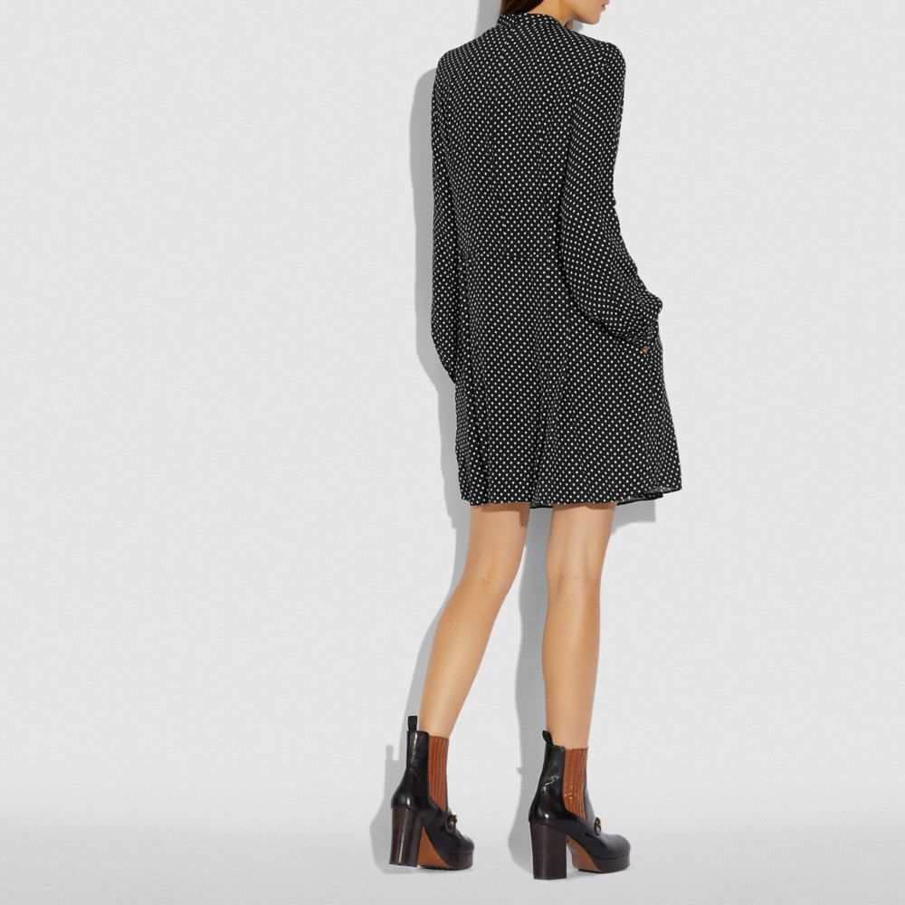 Coach Latzkleid Mit Falten Und Punkten