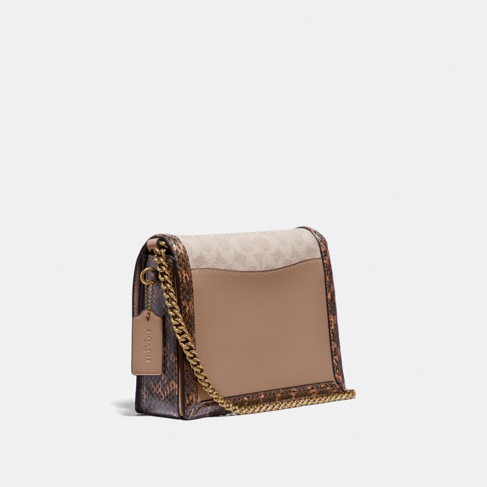 tan coach shoulder bag