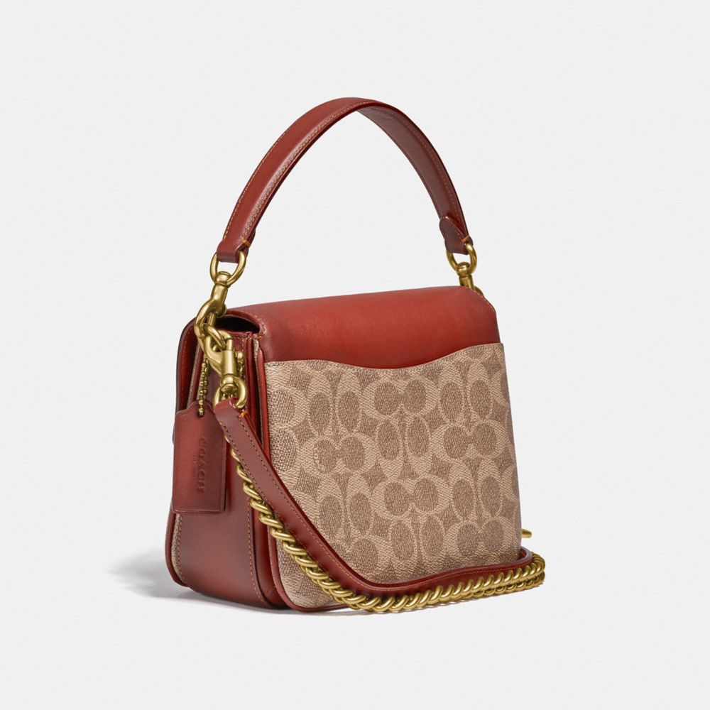 COACH®,CASSIE CROSSBODY 19 IN SIGNATURE CANVAS,pvc,,Angle View