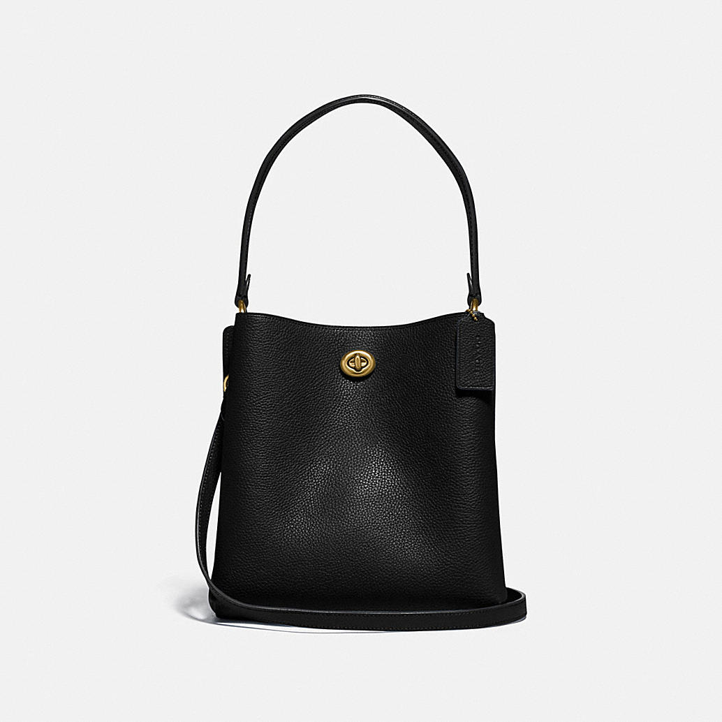 coach charlie bucket bag black