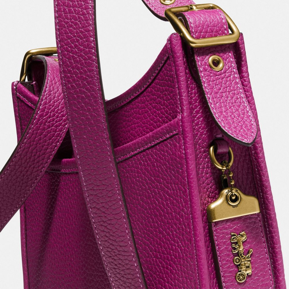 Coach Leather Emery 21 Colorblock Crossbody Bag In Blue IUCN Water