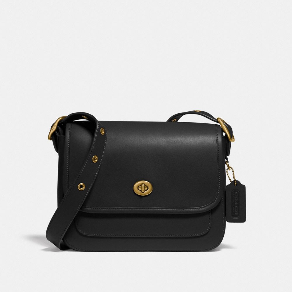 coach black messenger crossbody