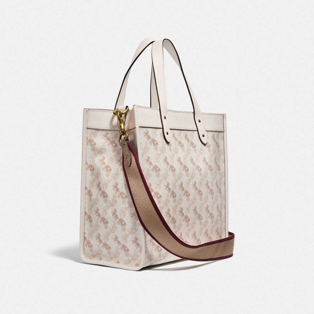 COACH Field Tote With Horse And Carriage Print