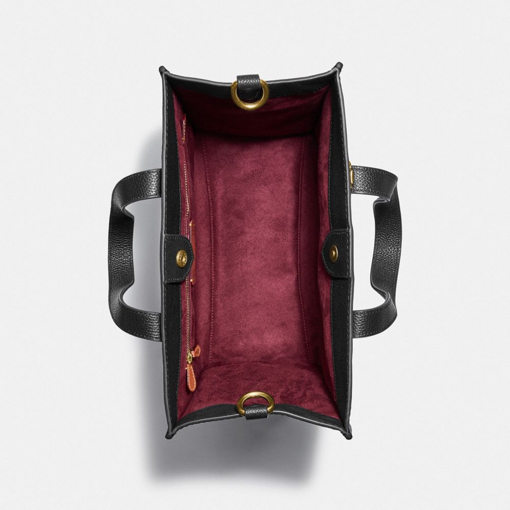 Coach Field Tote With Horse and Carriage Print B4/Truffle Black Women Bags Totes Alternate View 3