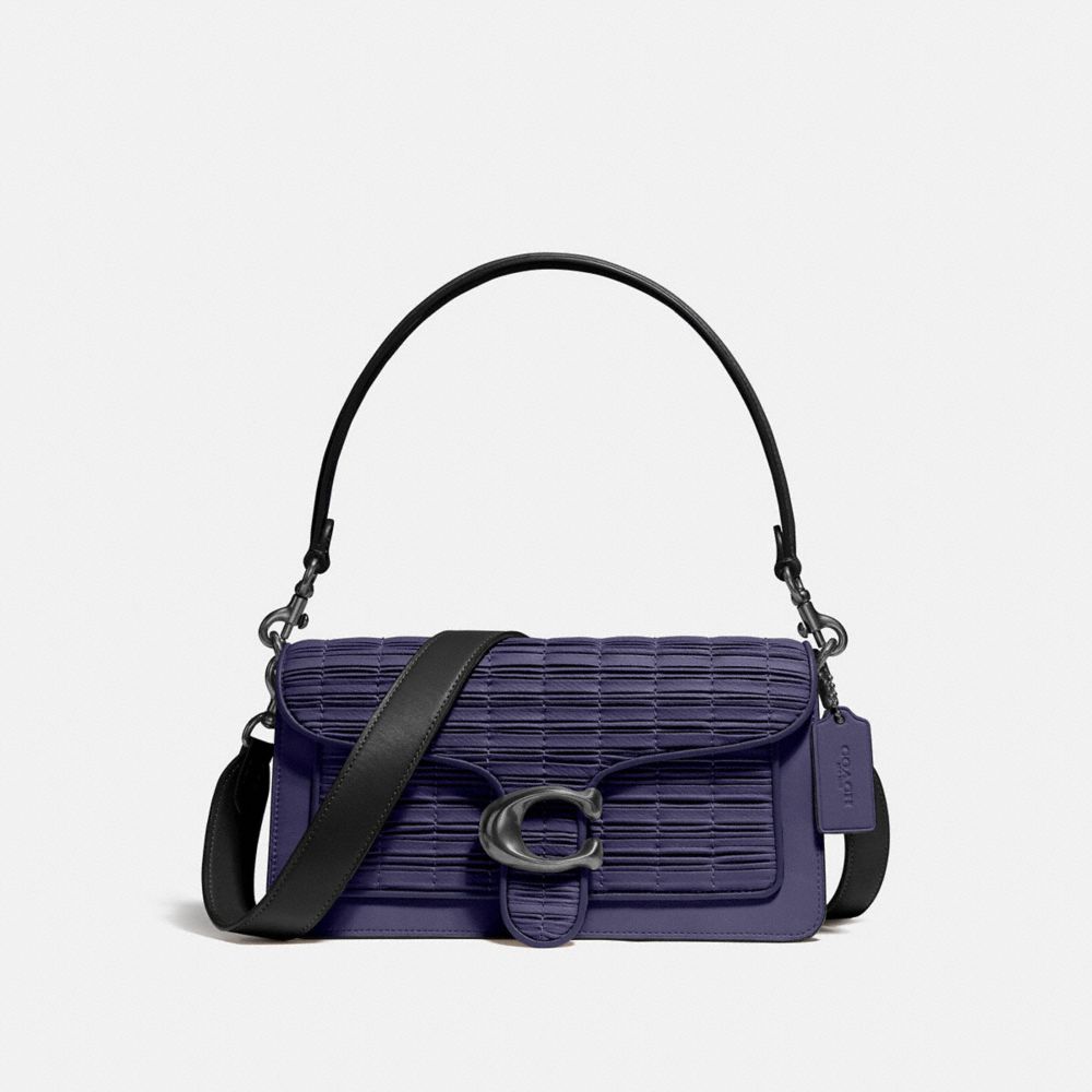 coach pleated leather bag