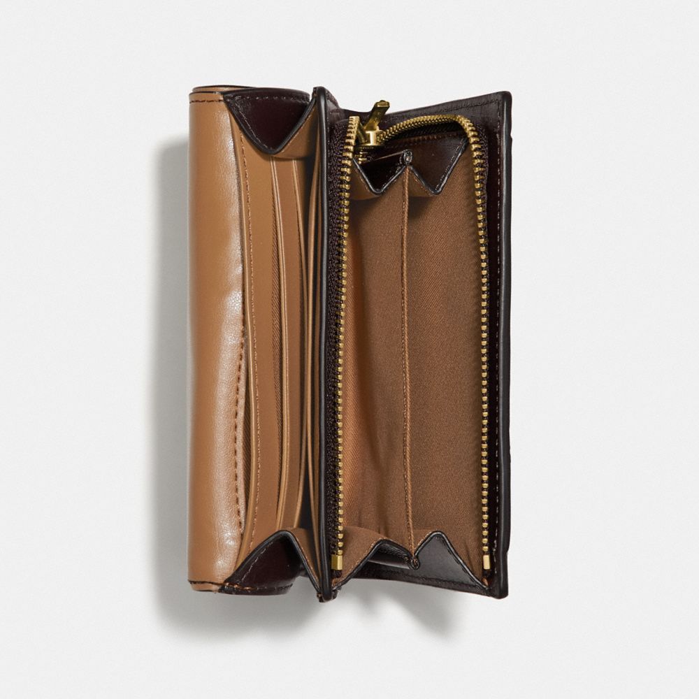 Coach Hutton Wallet in Colorblock Brass/Taupe Ginger Multi Bags WOMEN'S COLLECTIONS Hutton Alternate View 3