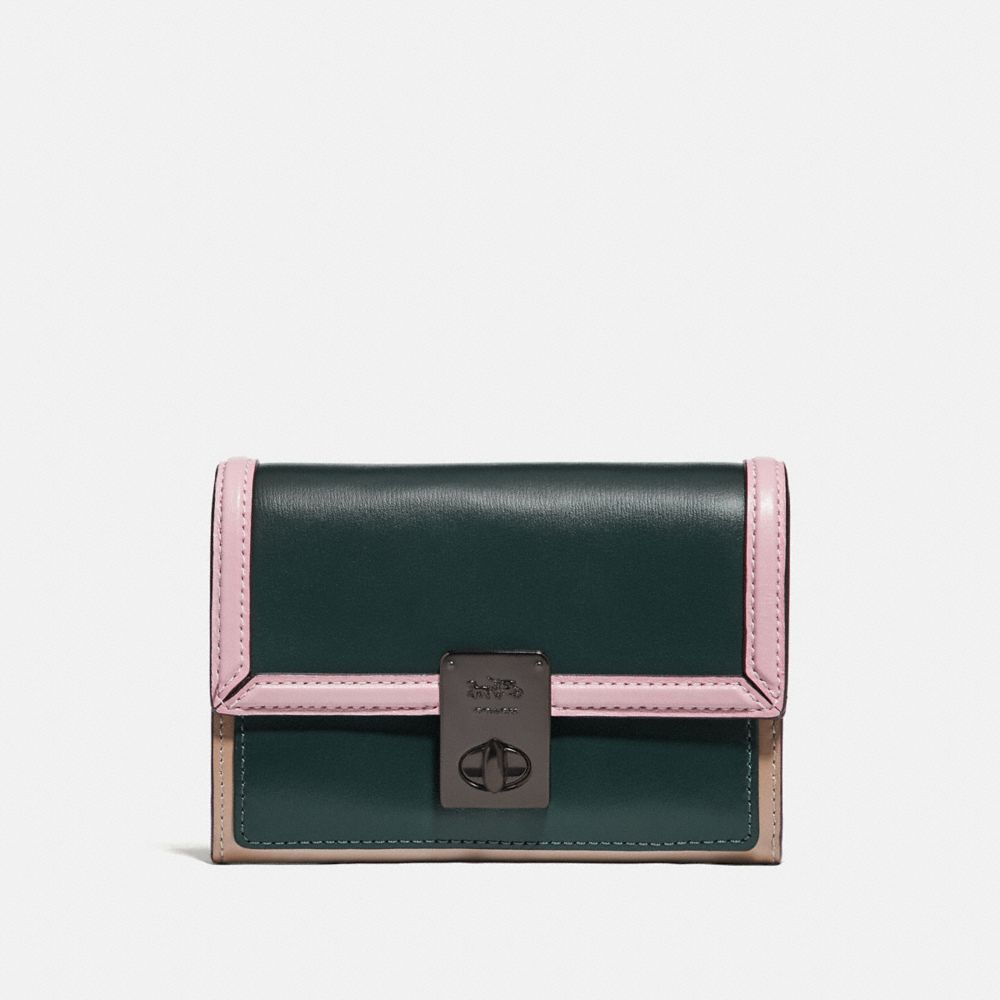 green coach wallet