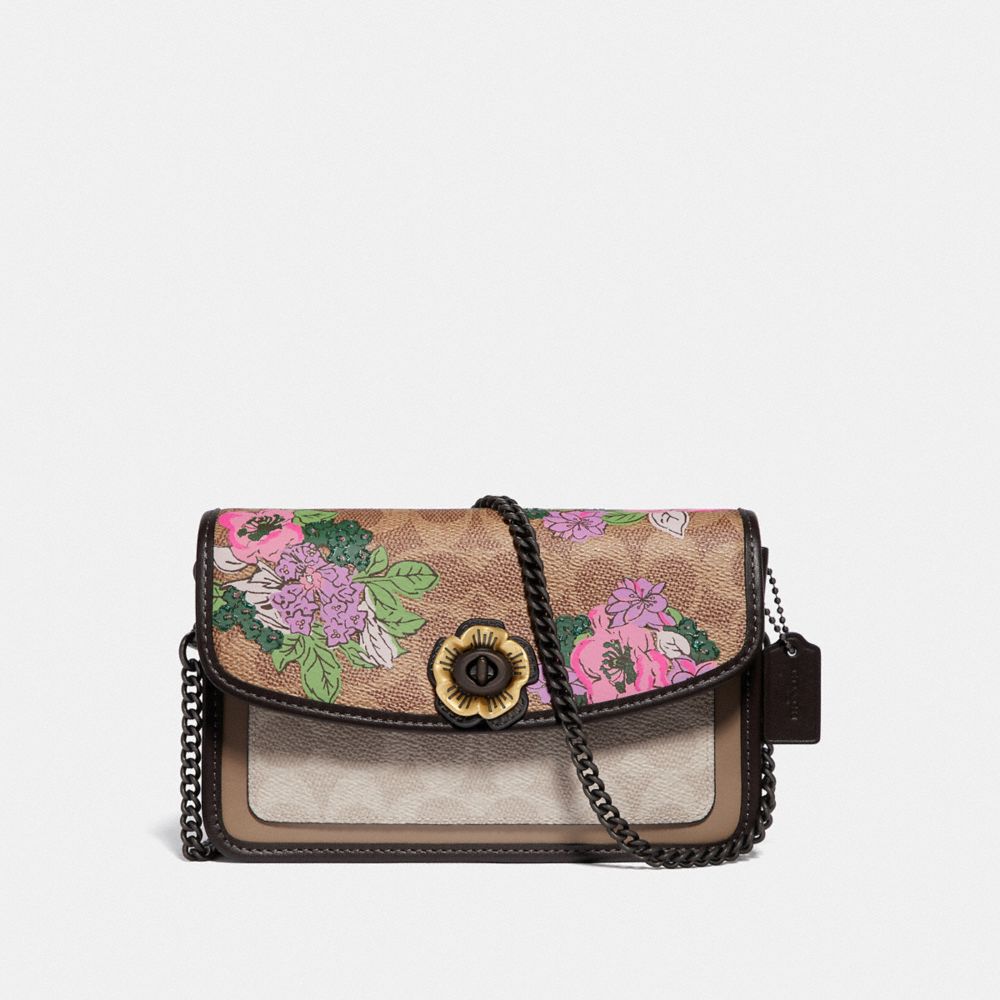 COACH Parker Crossbody In Signature Canvas With Blossom Print