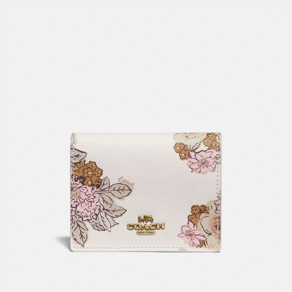 coach wallet floral print