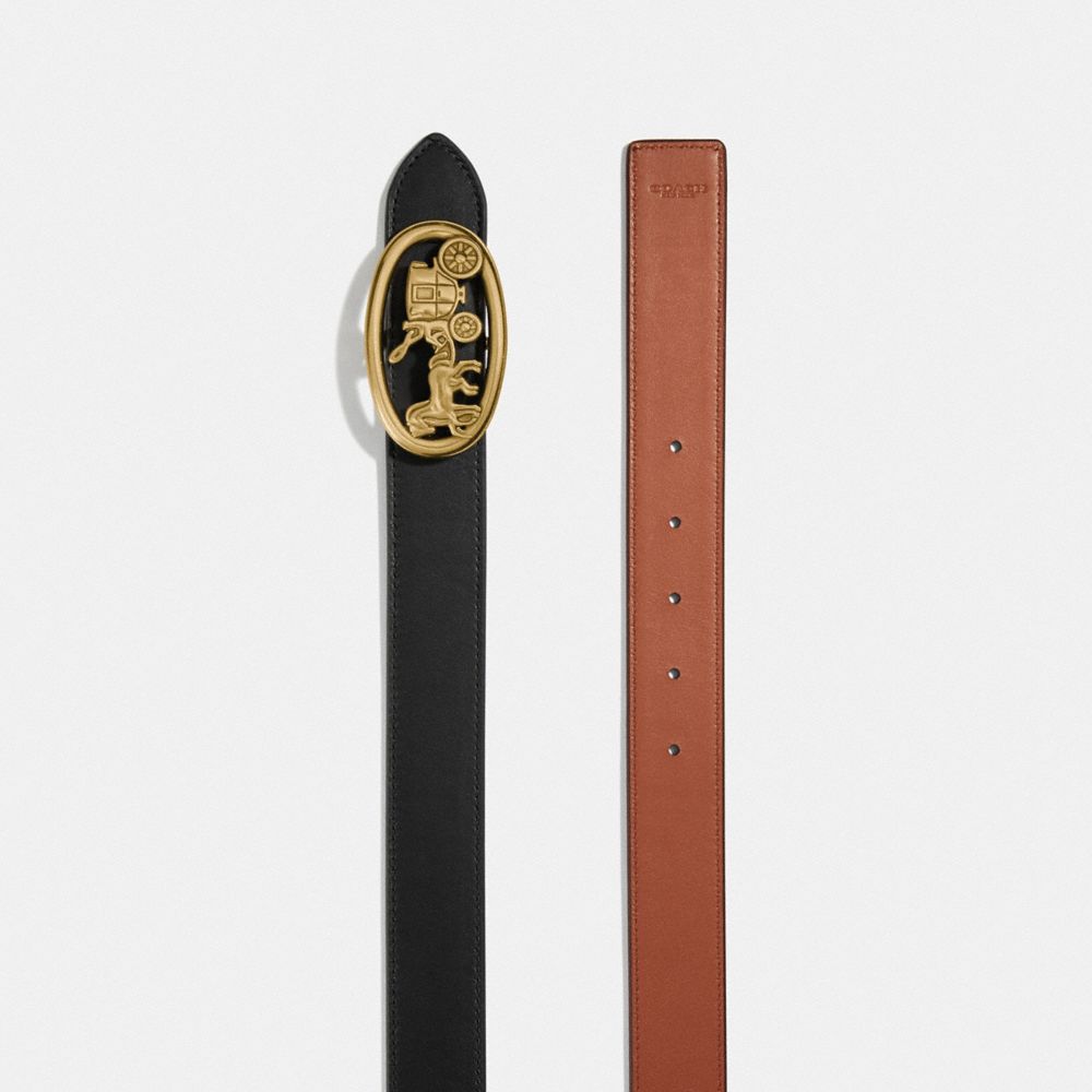 COACH Horse And Carriage Buckle Reversible Belt, 32mm