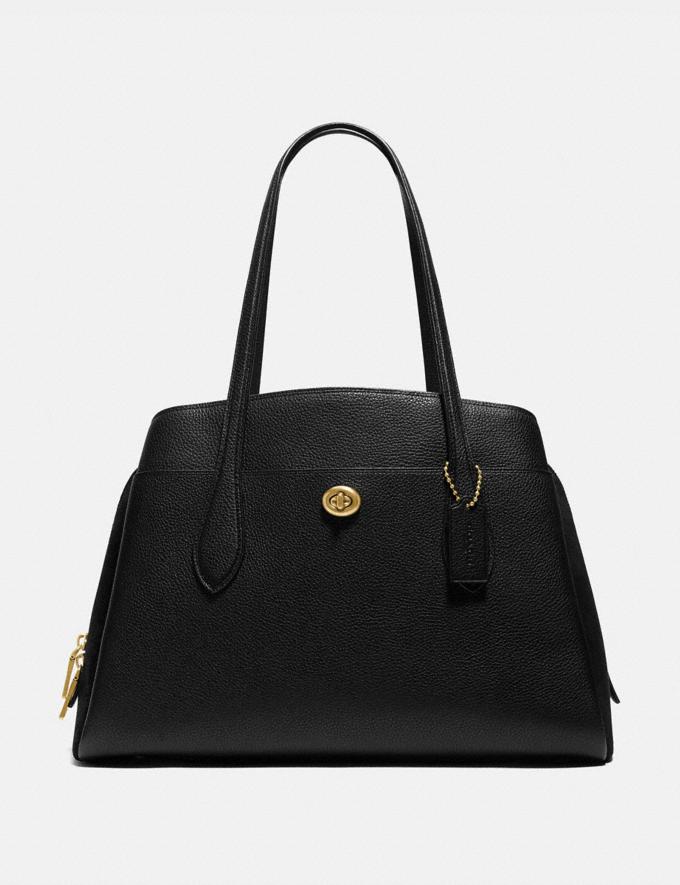 Coach Lora Carryall Brass/Black Bags WOMEN'S COLLECTIONS Lora, Writer (Remote)