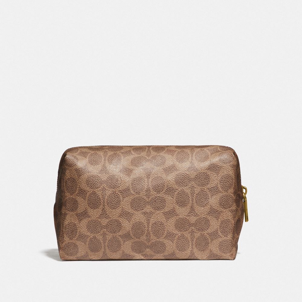 coach leather makeup bag