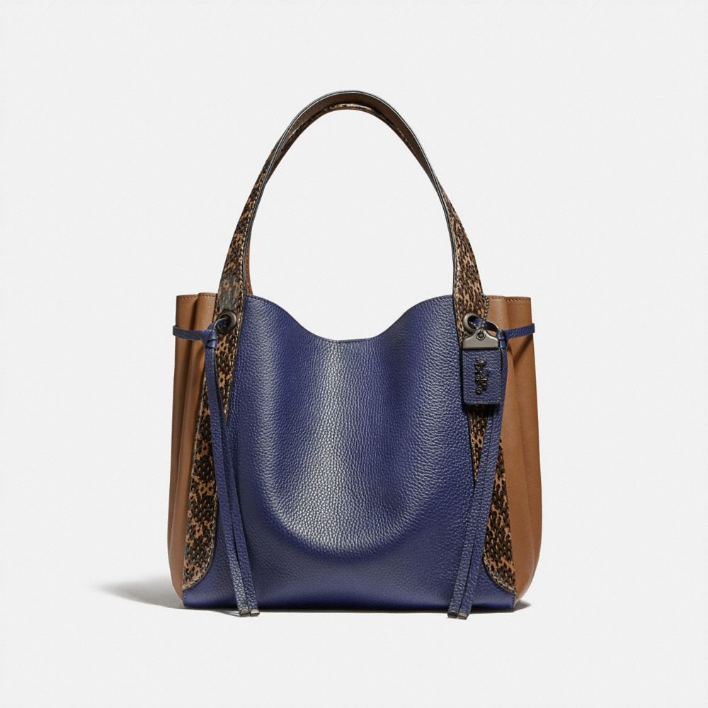 COACH Harmony Hobo In Colorblock With Snakeskin Detail