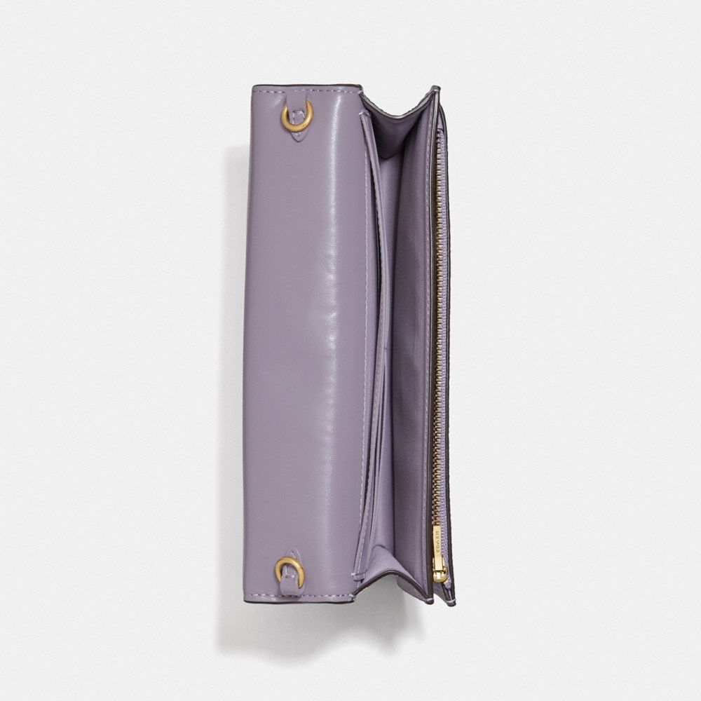 Coach Hayden Foldover Crossbody Clutch B4/Soft Lilac Women Bags Crossbody Bags Alternate View 3
