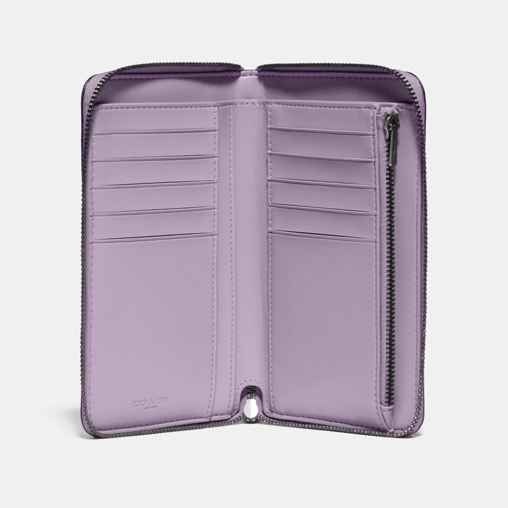 COACH Medium Zip Around Wallet With Heritage Floral Print