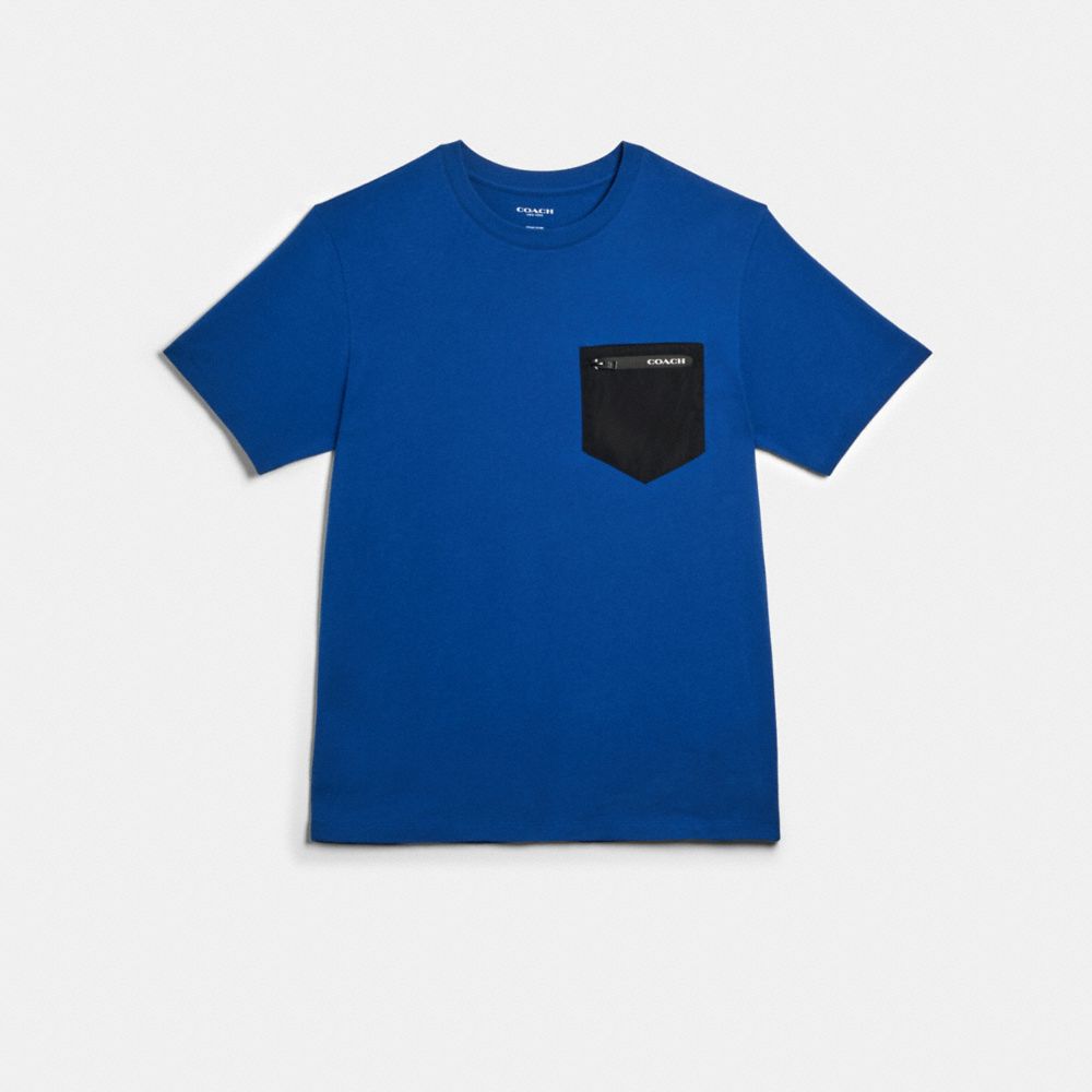 COACH®,Mixed Media T Shirt,,Front View