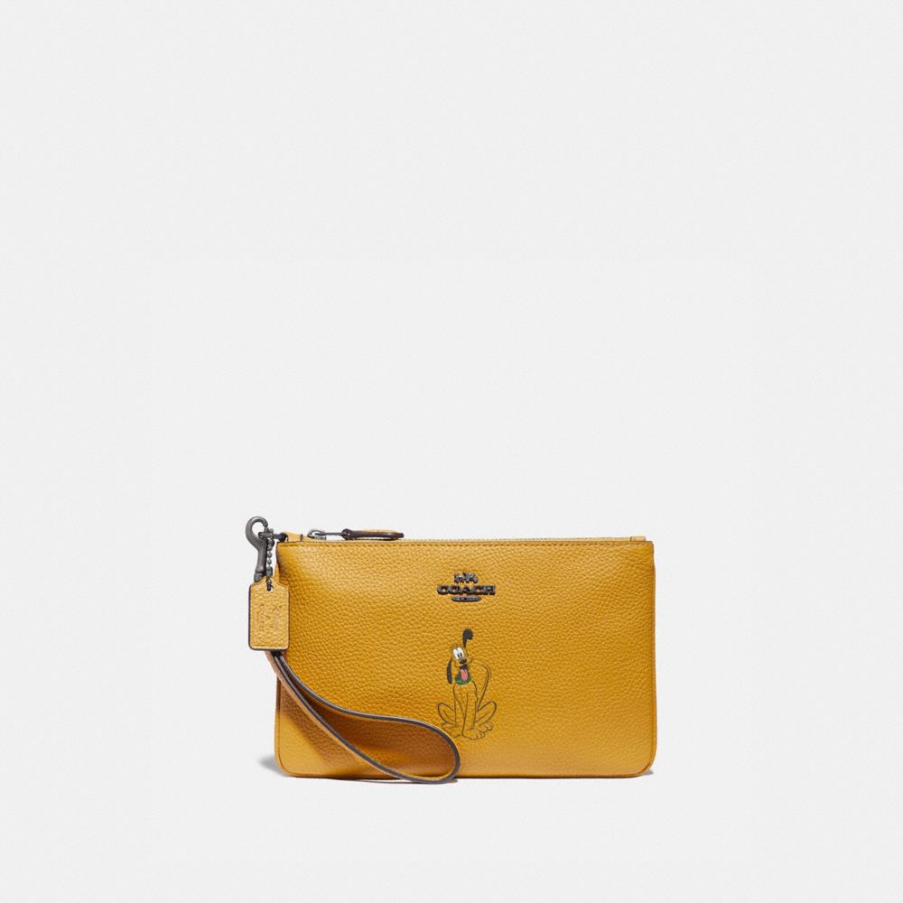 coach tan wristlet