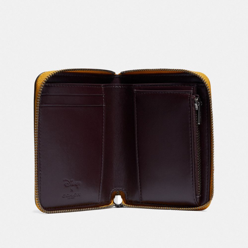 COACH Disney X Small Zip Around Wallet With Pluto Motif