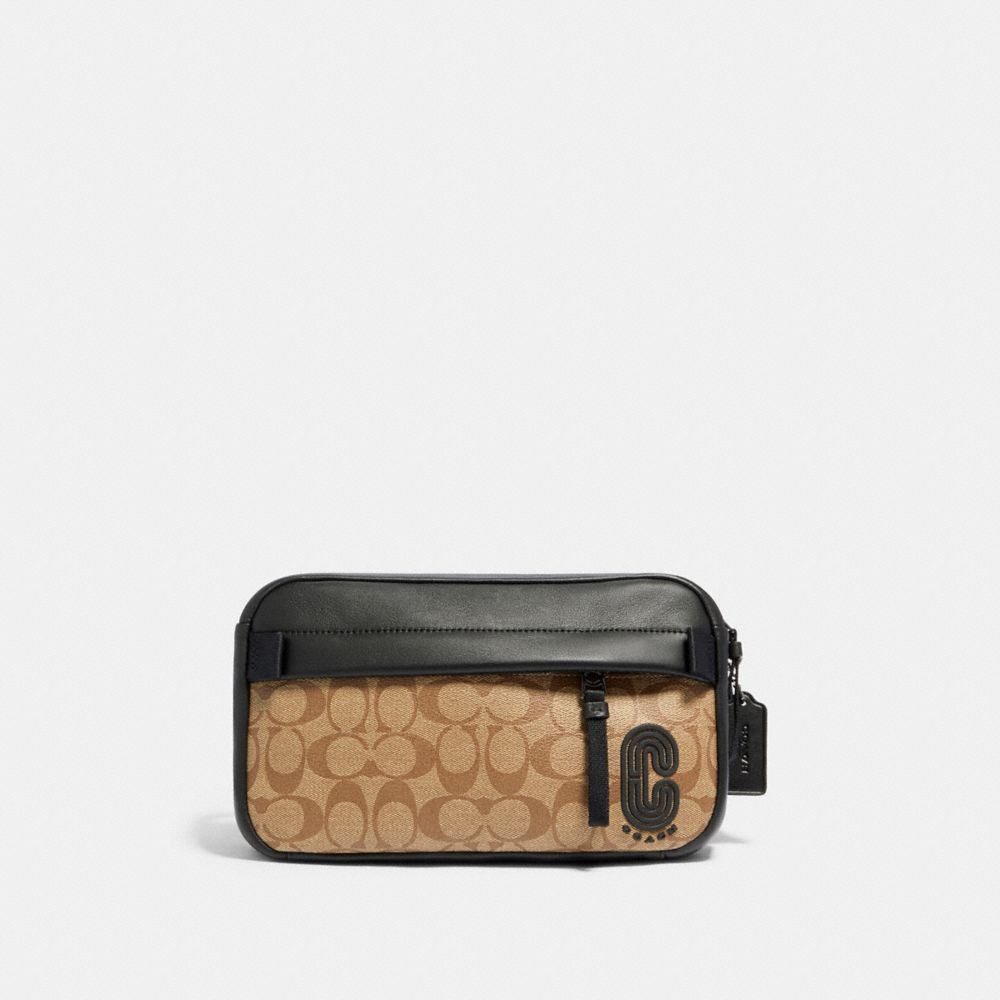 coach terrain belt bag in signature canvas