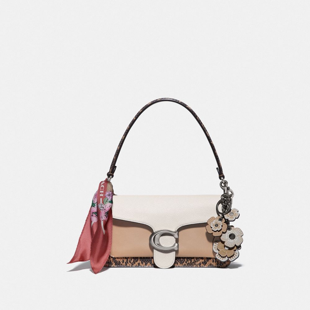 COACH Tabby Shoulder Bag 26 With Colorblock Snakeskin Detail