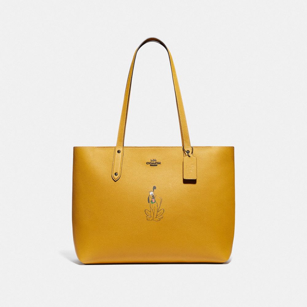 yellow coach tote