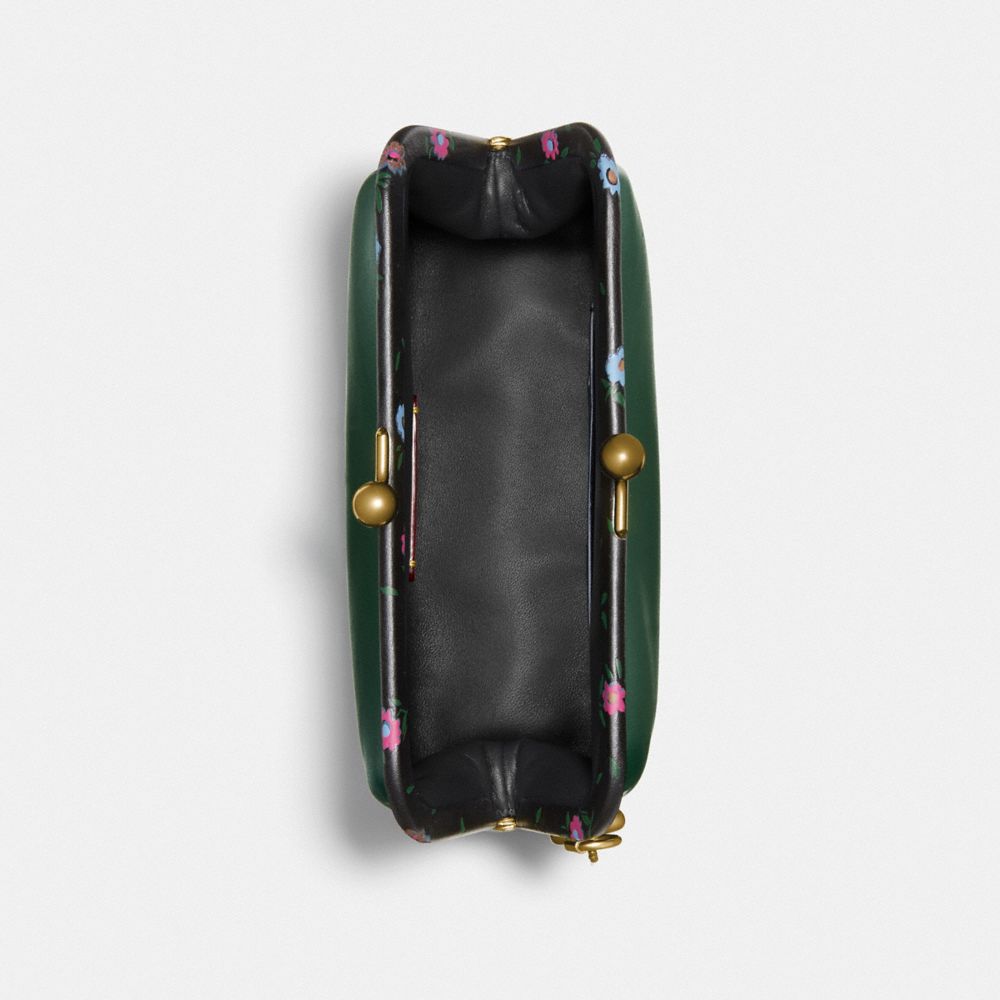 KISSLOCK CLUTCH WITH BLOCKED FLORAL PRINT - Alternate View 1