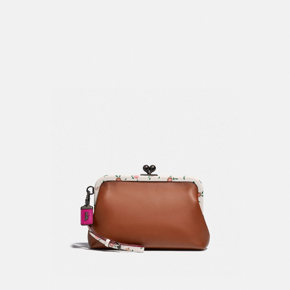 purple and tan coach purse