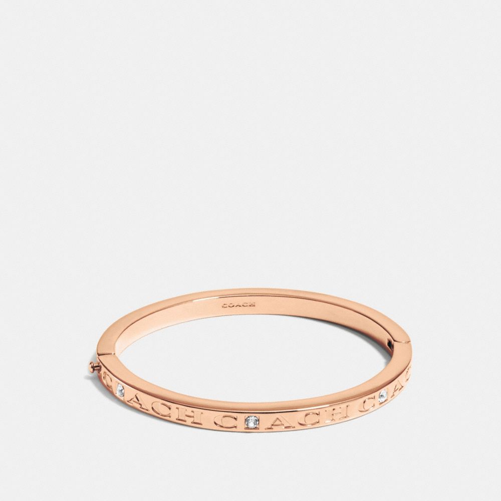 COACH Coach Pave Hinged Bangle