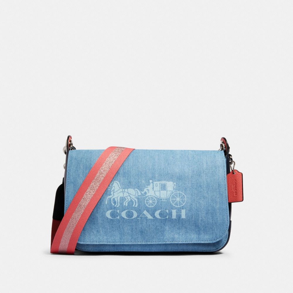 coach denim crossbody bag