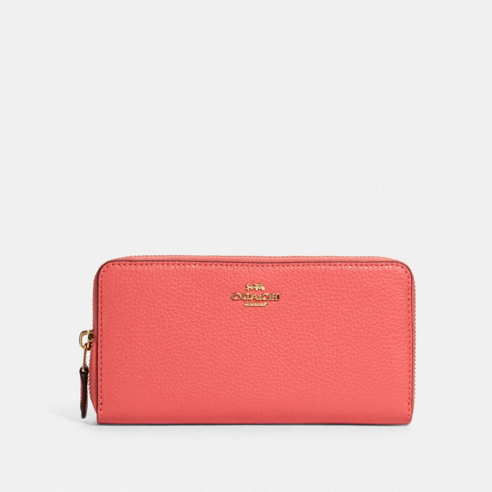 red coach wallet