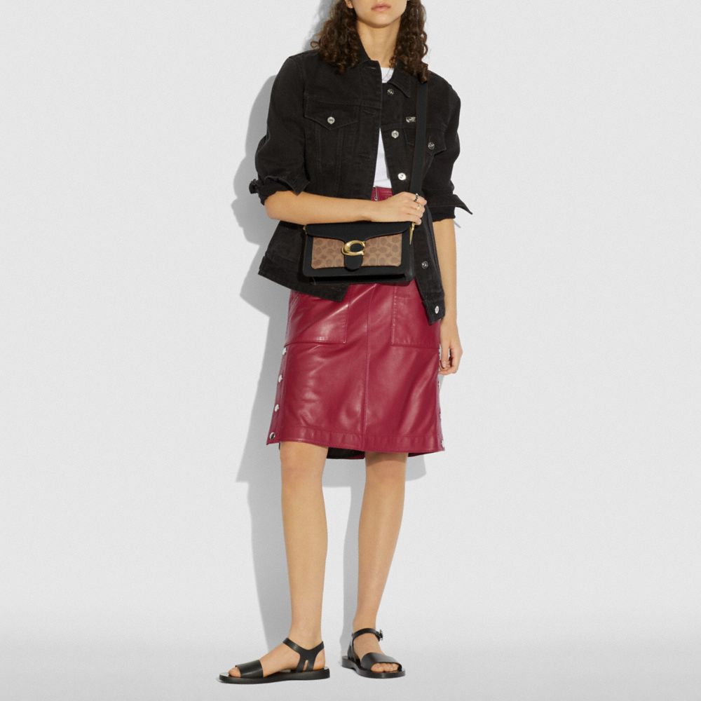 TABBY SHOULDER BAG 26 WITH SIGNATURE CANVAS - Alternate View 1