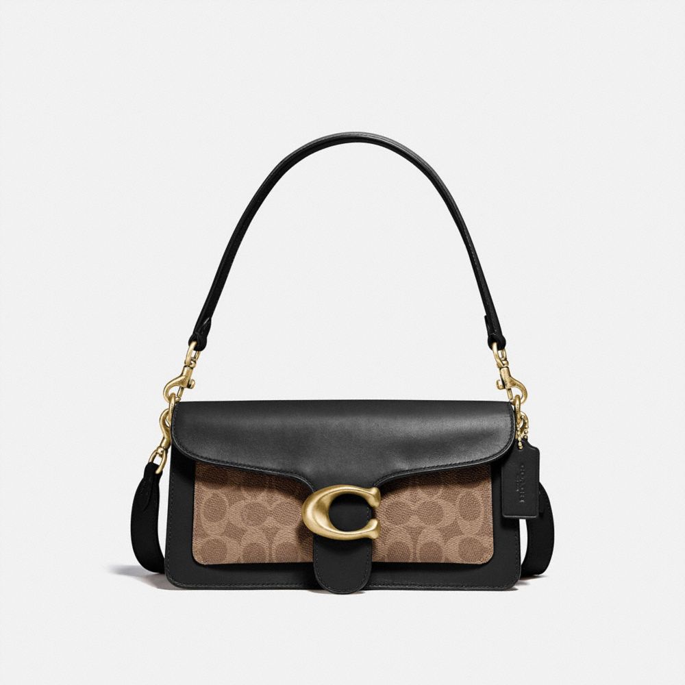 Coach Tabby Schultertasche 26 Aus Charakteristischem Canvas In Black