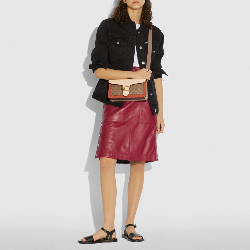 TABBY SHOULDER BAG 26 WITH SIGNATURE CANVAS - Alternate View 1