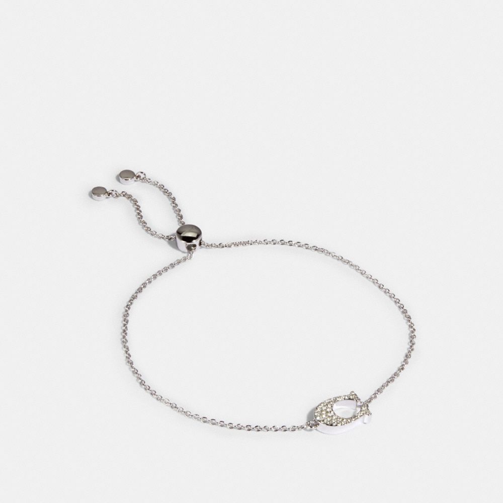 PAVE SIGNATURE SLIDER BRACELET