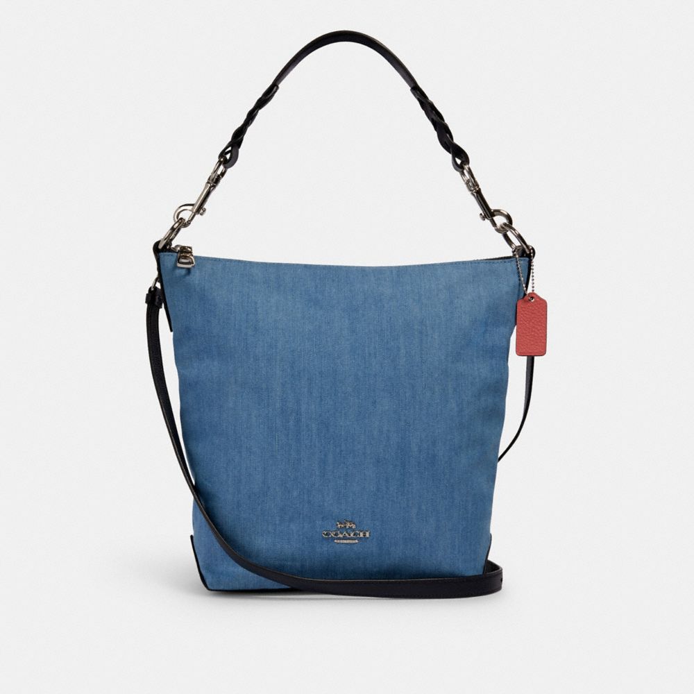 denim shoulder bag