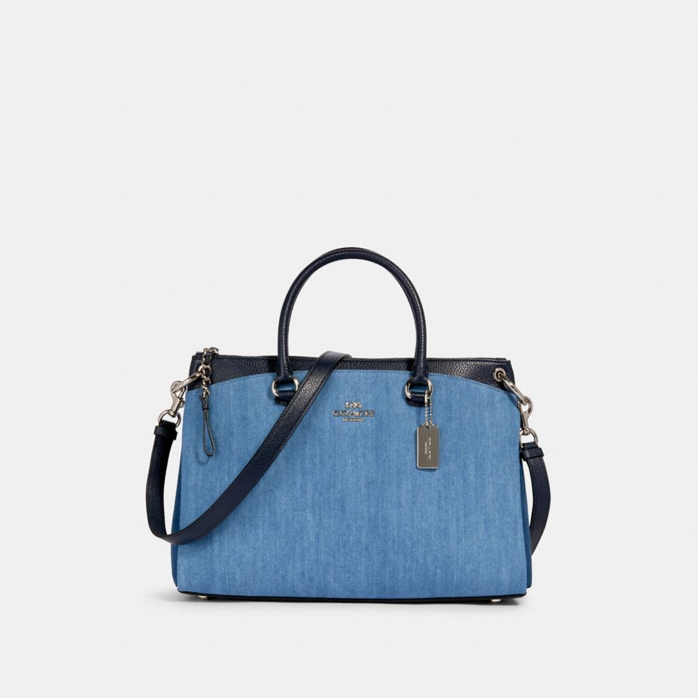 coach denim satchel