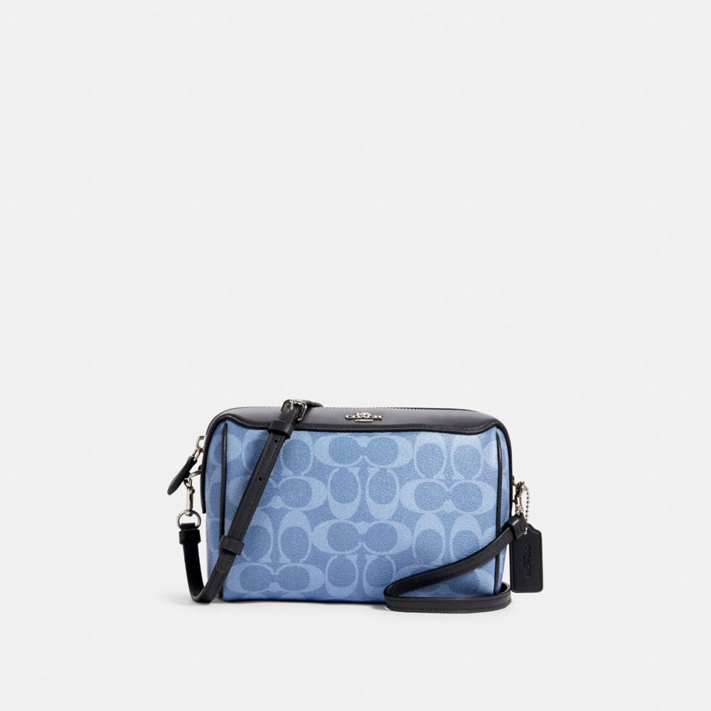 coach baby blue crossbody