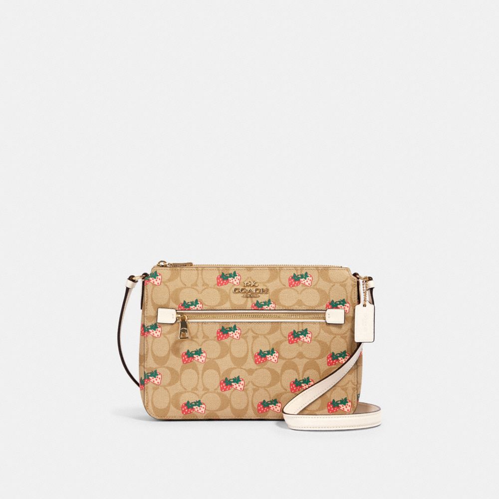 strawberry coach purse