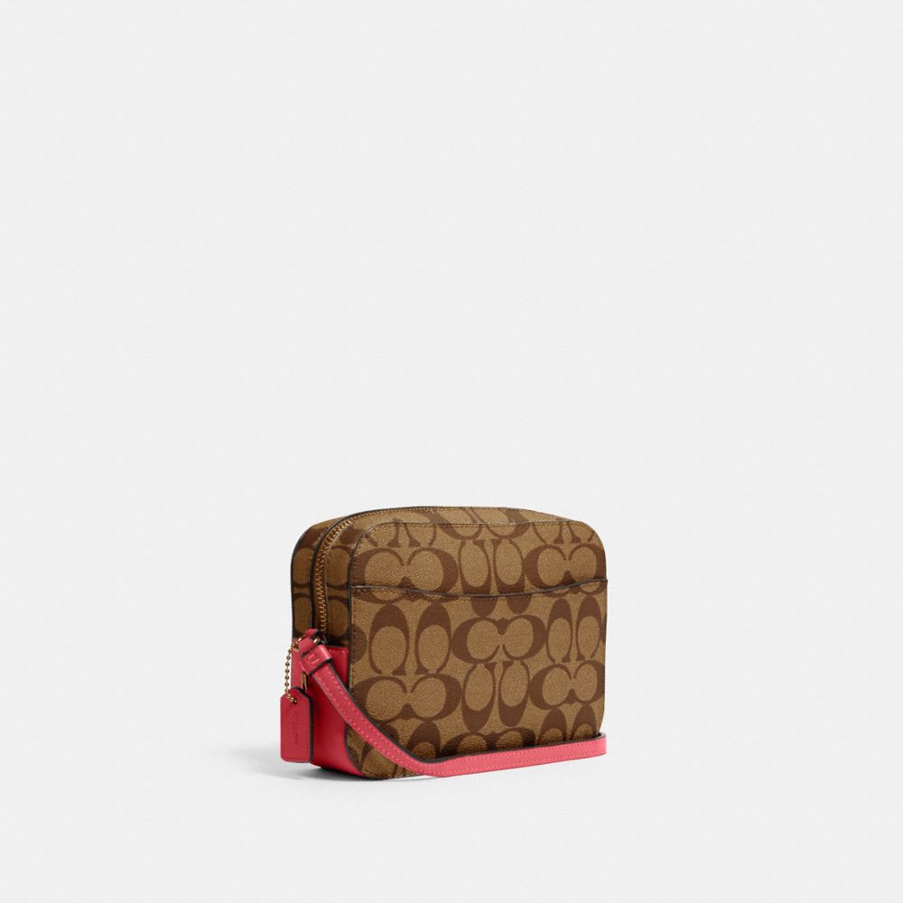 MINI CAMERA BAG IN SIGNATURE CANVAS - Alternate View 3