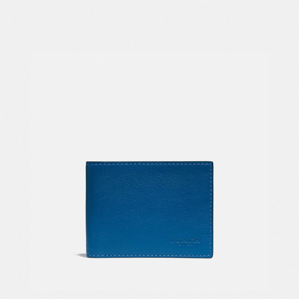 blue coach wallet